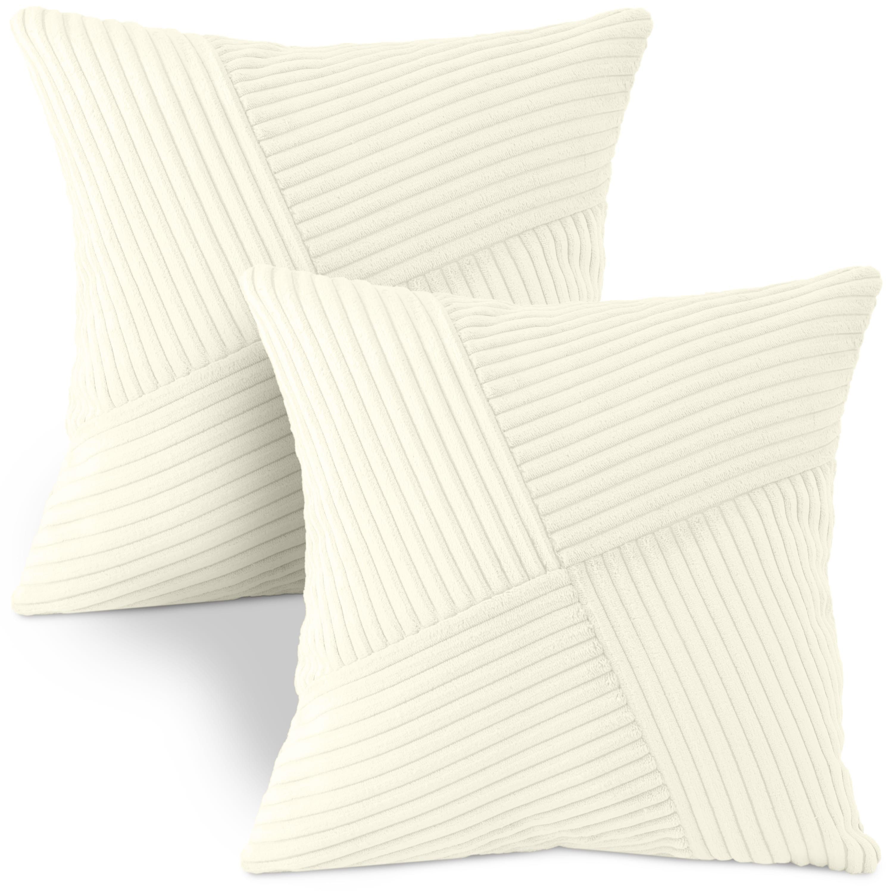 Amilian Kissenbezüge - 2er Set Kissenhüllen - Kissenbezug - Zierkissenbezüge, (2 Stück), 40x40 cm, Kissenhülle für Sofakissen, Dekokissen, Zierkissen, Kissen