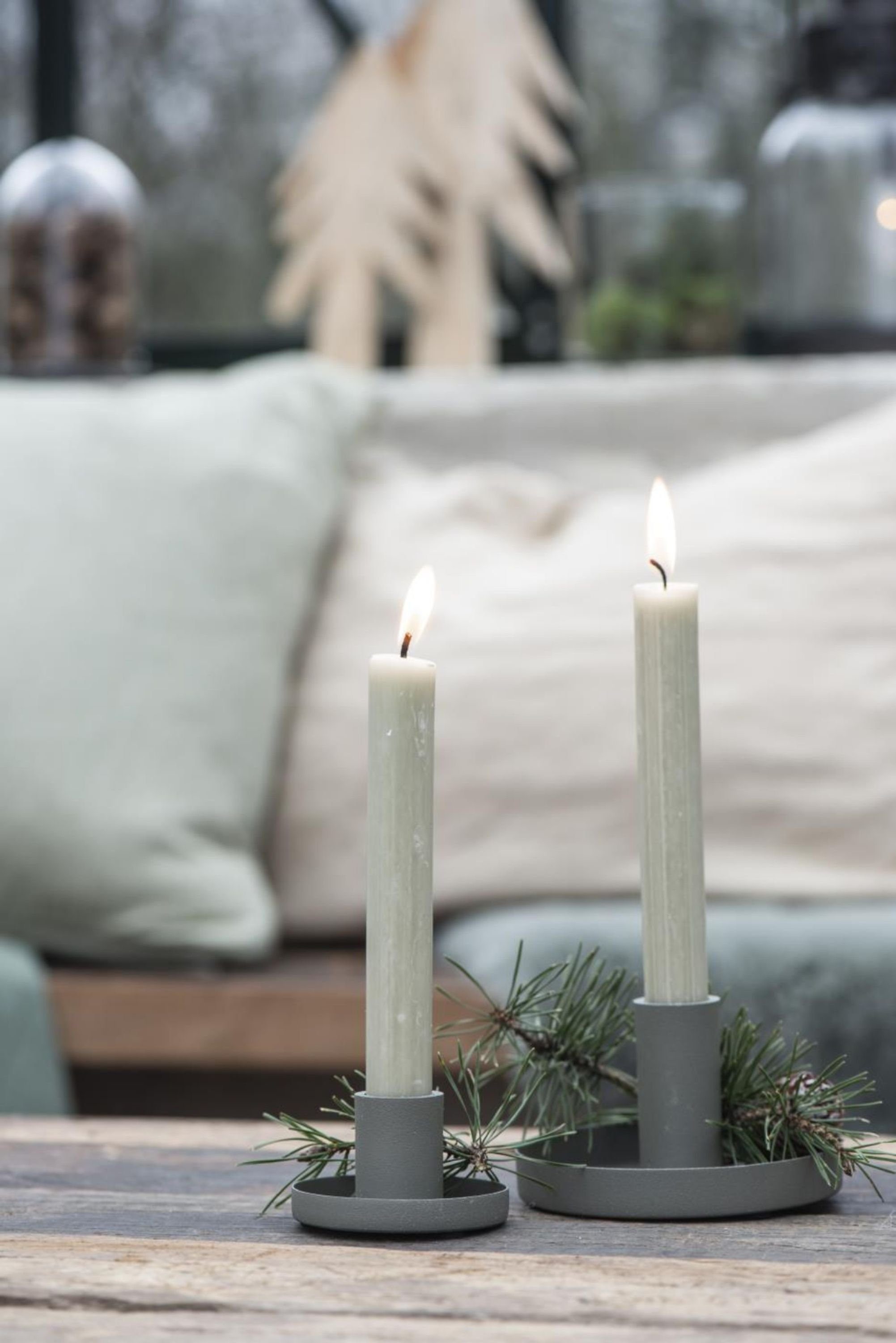 Ib Laursen Kandelaber, 2 Stück moderne skandic Stil Kerzenständer, staubig günstig online kaufen