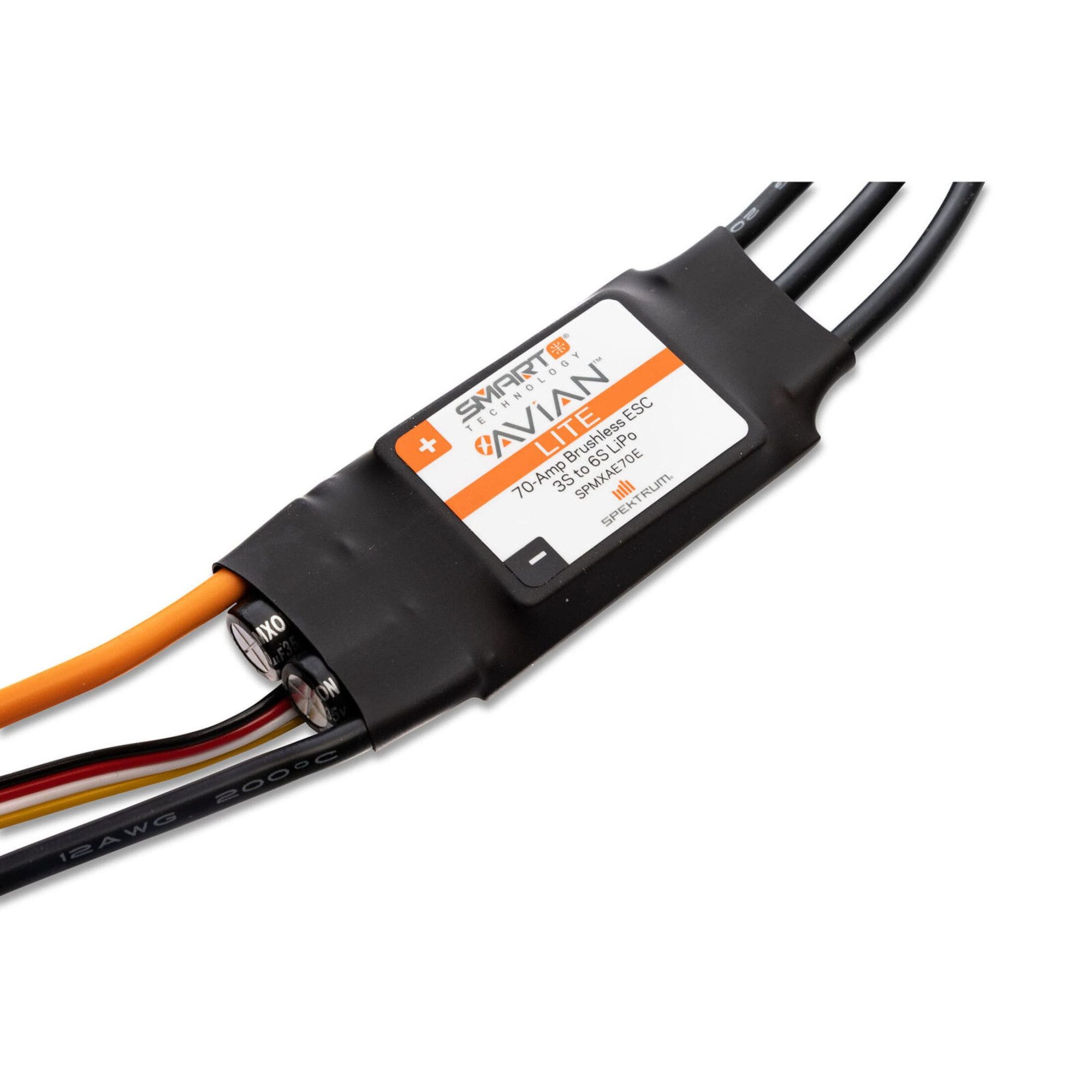 Spektrum Spektrum Avian 70-Amp Smart Lite Brushless Regler 3S-6S IC3 Ver. E RC-Fernsteuerung