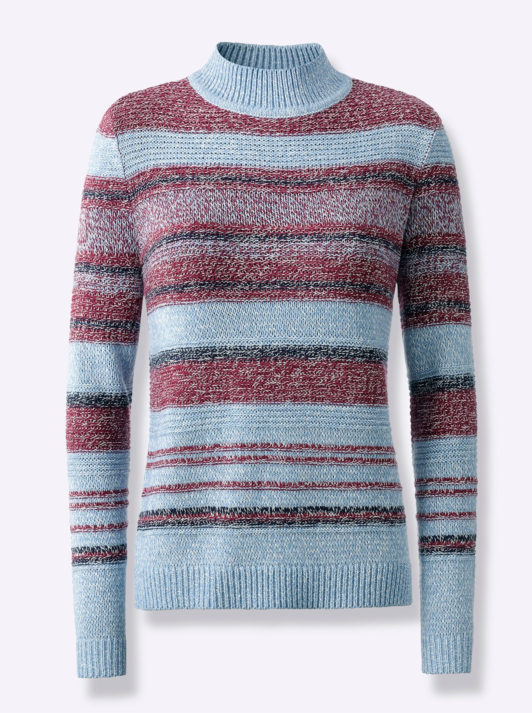 Sieh an! Strickpullover Stehkragenpullover . günstig online kaufen