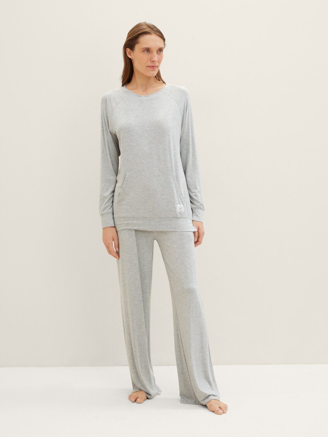 TOM TAILOR Schlafshorts Pyjama-Hose in Melange günstig online kaufen