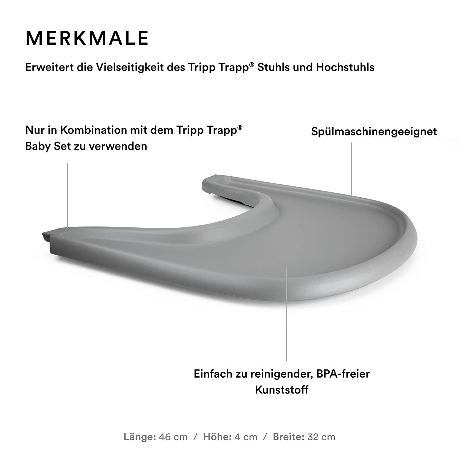 Stokke Hochstuhltablett Tray – Exklusiv für Tripp Trapp Stuhl + Tripp Trapp günstig online kaufen