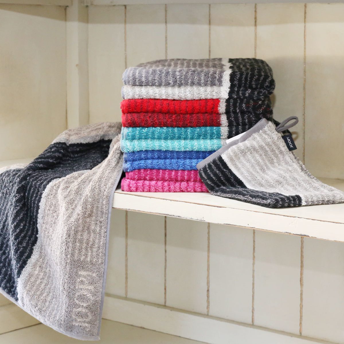 JOOP! Handtuch Signature Lines, Frottier (einzeln, 1-St)