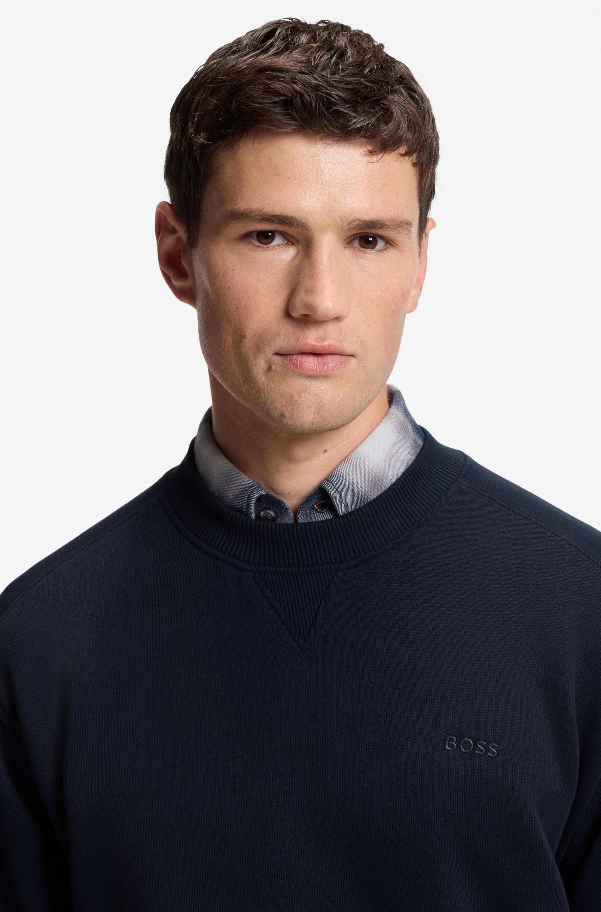 BOSS ORANGE Sweatshirt We mixed mit Ärmeltasche und Eingrifftaschen