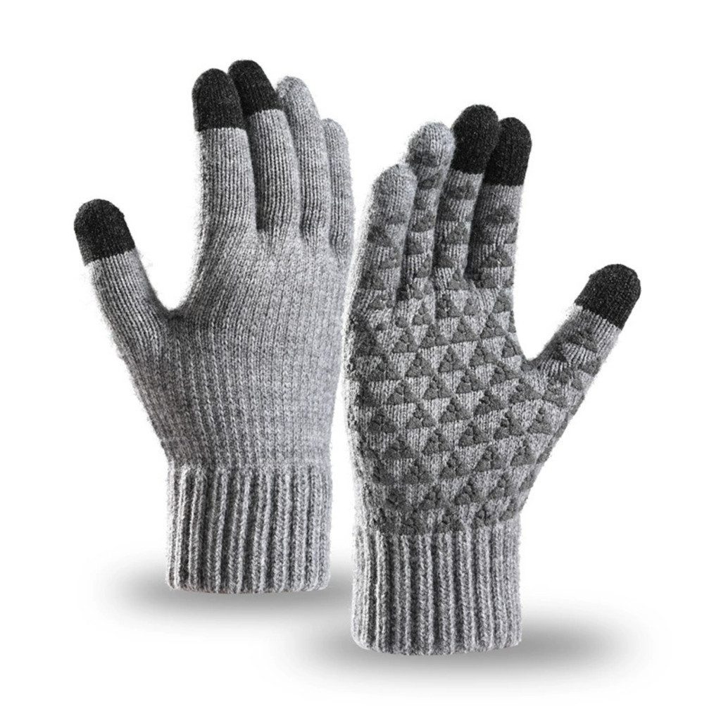 Bomiclss Fleecehandschuhe Winterhandschuhe Damen Herren, warme mit Touchscreen-Funktion rutschfeste Handschuhe mit weichem Fleecefutter für Outdoor, Fahrrad