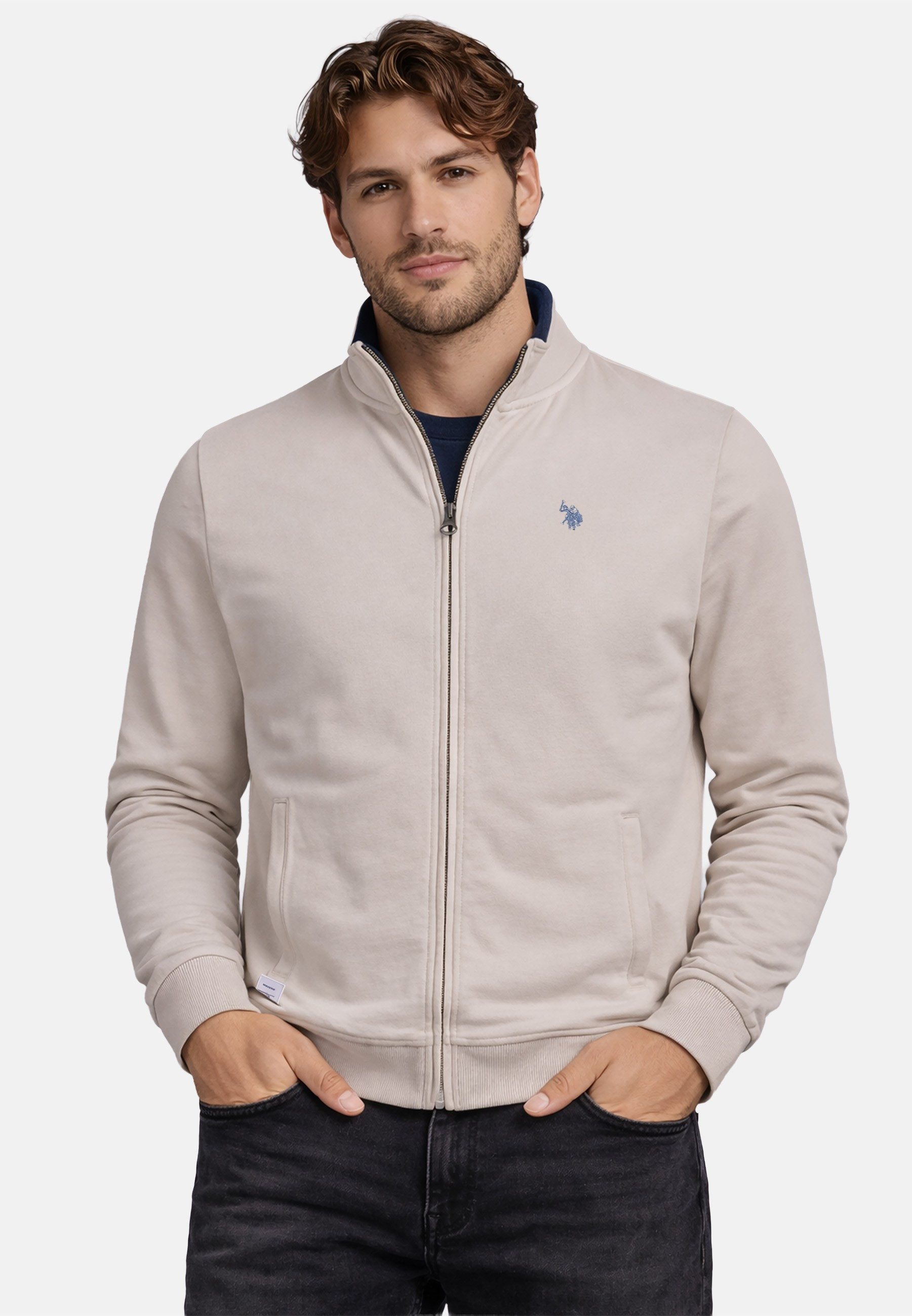 Sweatjacke USBraady – Herren Jacke mit Stehkragen