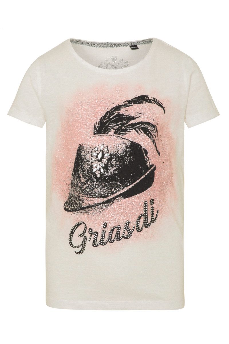 Hangowear Trachtenbluse Trachtenshirt Kind - SAMANTHA KIDS - weiß