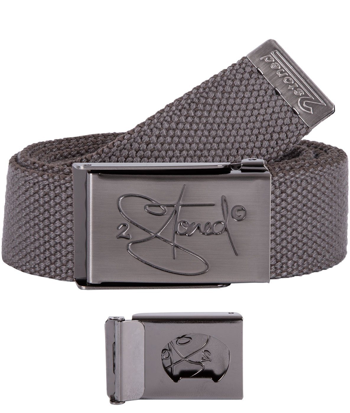 2Stoned Сцепные ремни Тканевые ремни Unisex, Schnalle Matt Classic, 3 cm breit, 120 cm lang mit Flaschenöffner