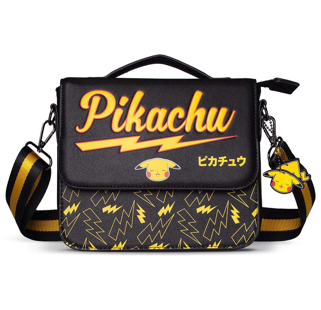 POKÉMON Schultertasche Pikachu, Blitze Anime Manga Umhängetasche