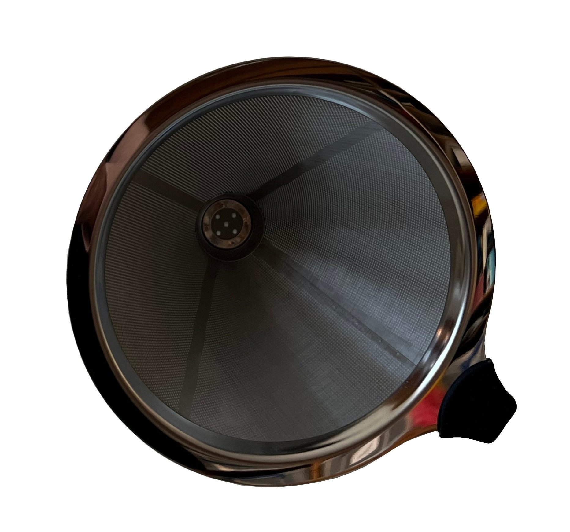 monkano Permanentfilter Kaffeebereiter Glaskanne Livorno mit Edelstahl-Dauerfilter 400ml