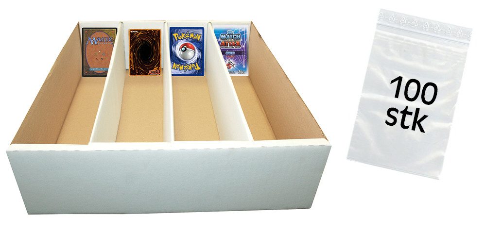 collect-it.de MY HOME OF CARDS + TOYS Sammelkarte Riesen Deck-Box + 100 Beutel weiß für 4000 Karten