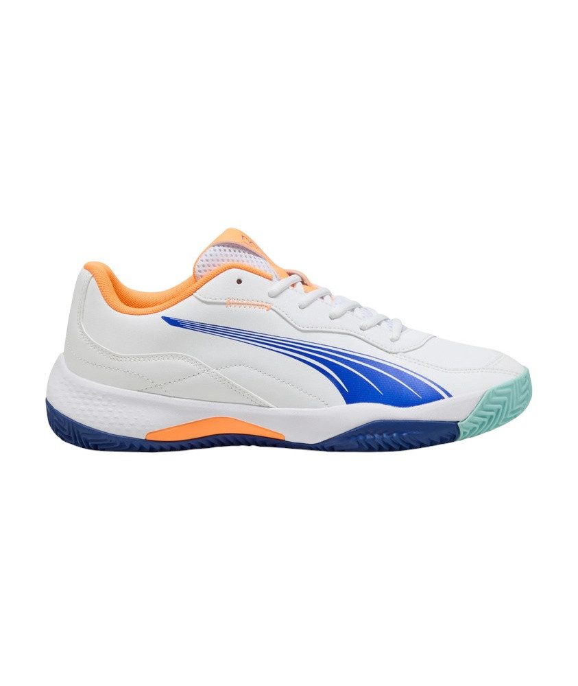 PUMA Padelschuhe Nova Smash Allcourt 2025 weiss/bunt Herren Tennisschuh