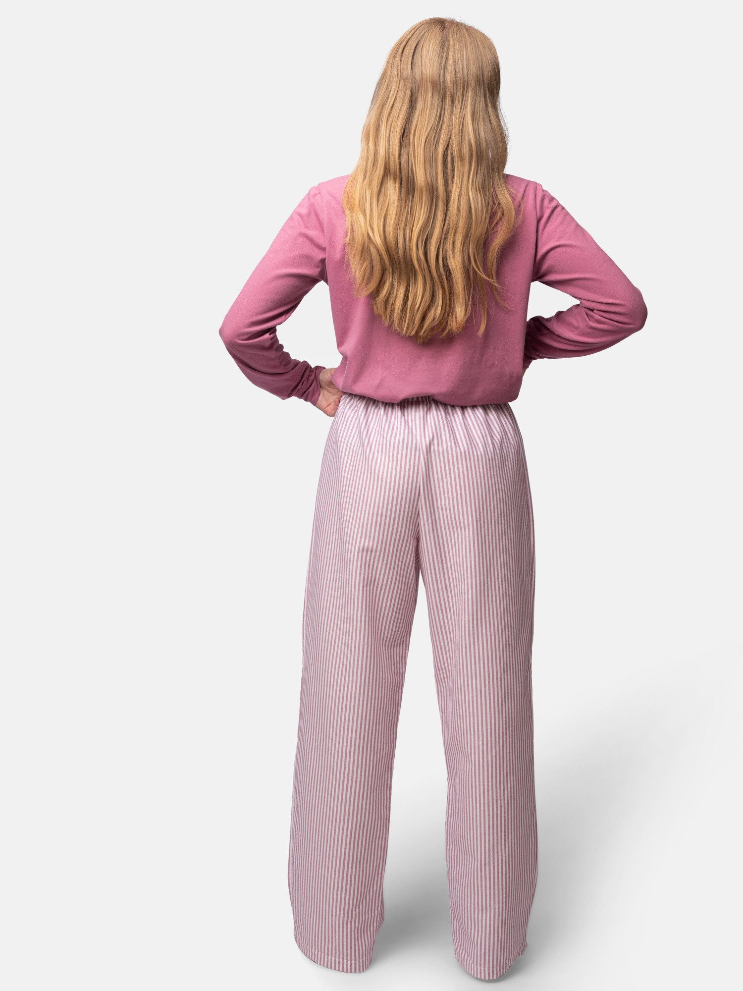 greenjama Pyjamahose aus weichem Flanell, Biobaumwolle