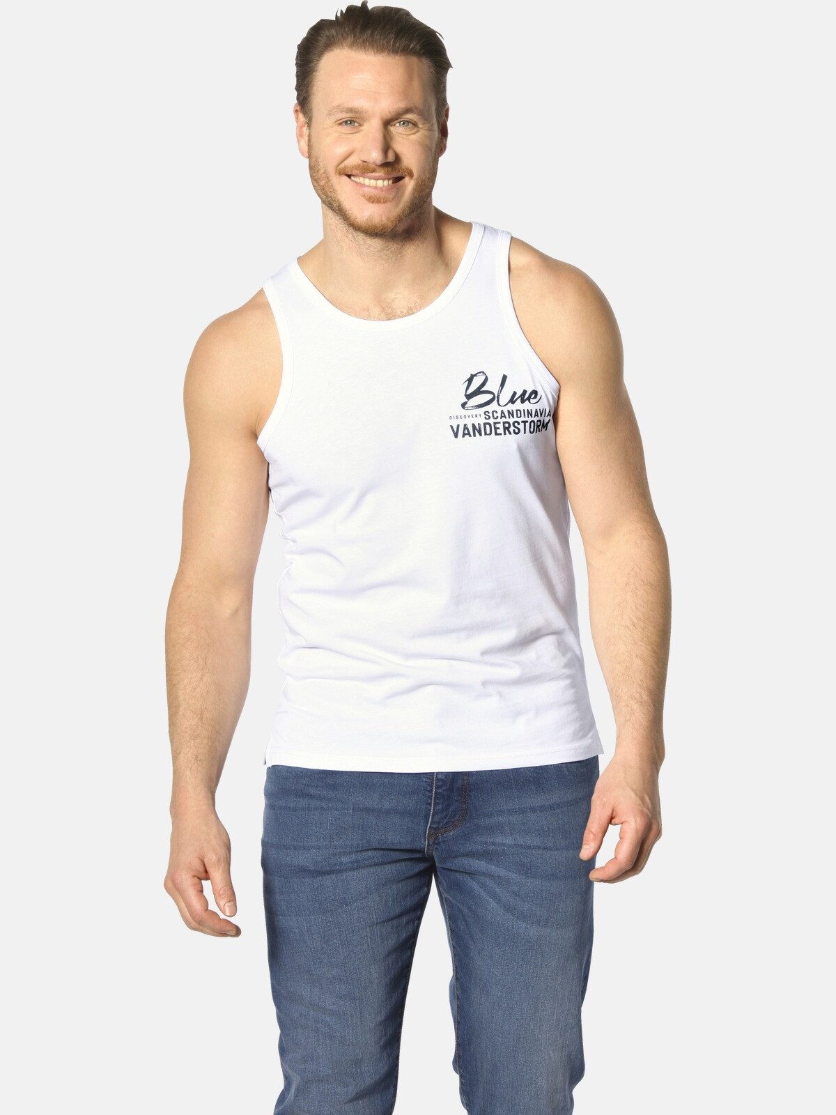 Jan Vanderstorm Muskelshirt FELTON mit Aufdruck günstig online kaufen