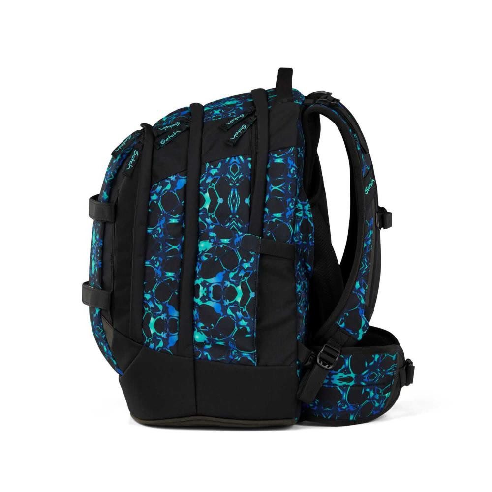 Satch Schulrucksack Pack (4tlg., inkl. Schlamperbox, Regenhülle und Geldbörse)