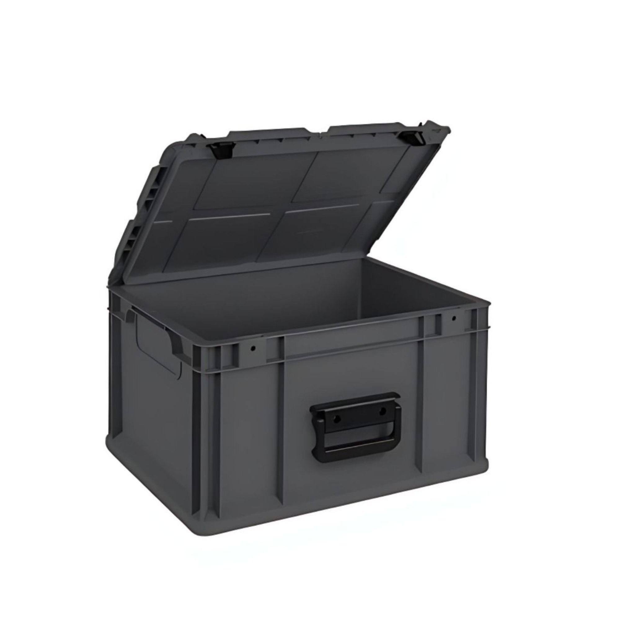 PROREGAL® Stapelbox SuperSparSet Eurobox NextGen Portable, Verschiedene Größen/Mengen (SparSet, 2 St., Eurobox mit Scharnierdeckel, Deckelverschluss und Kofferg – Bild 5 von 5