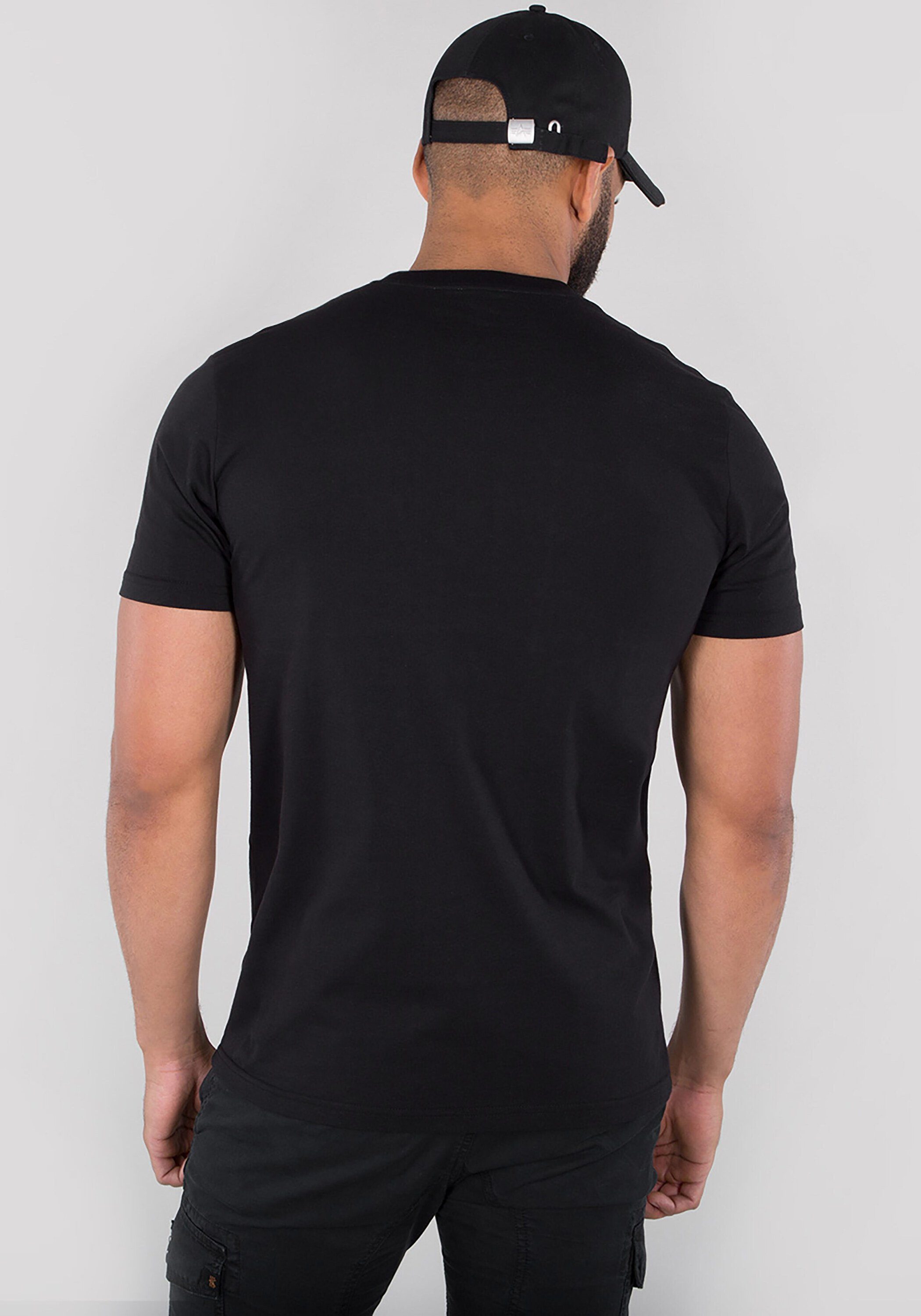 Alpha Industries T-Shirt Alpha Industries Inlay T-Shirts Men Alpha T - black