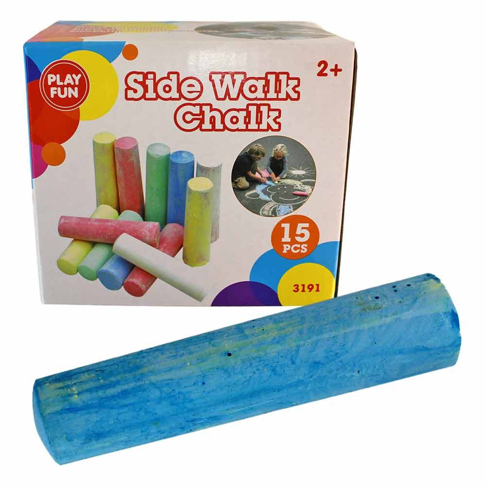 Jonotoys Malkreide Straßenkreide Kinder bunt - 15 Stück, (15-tlg)