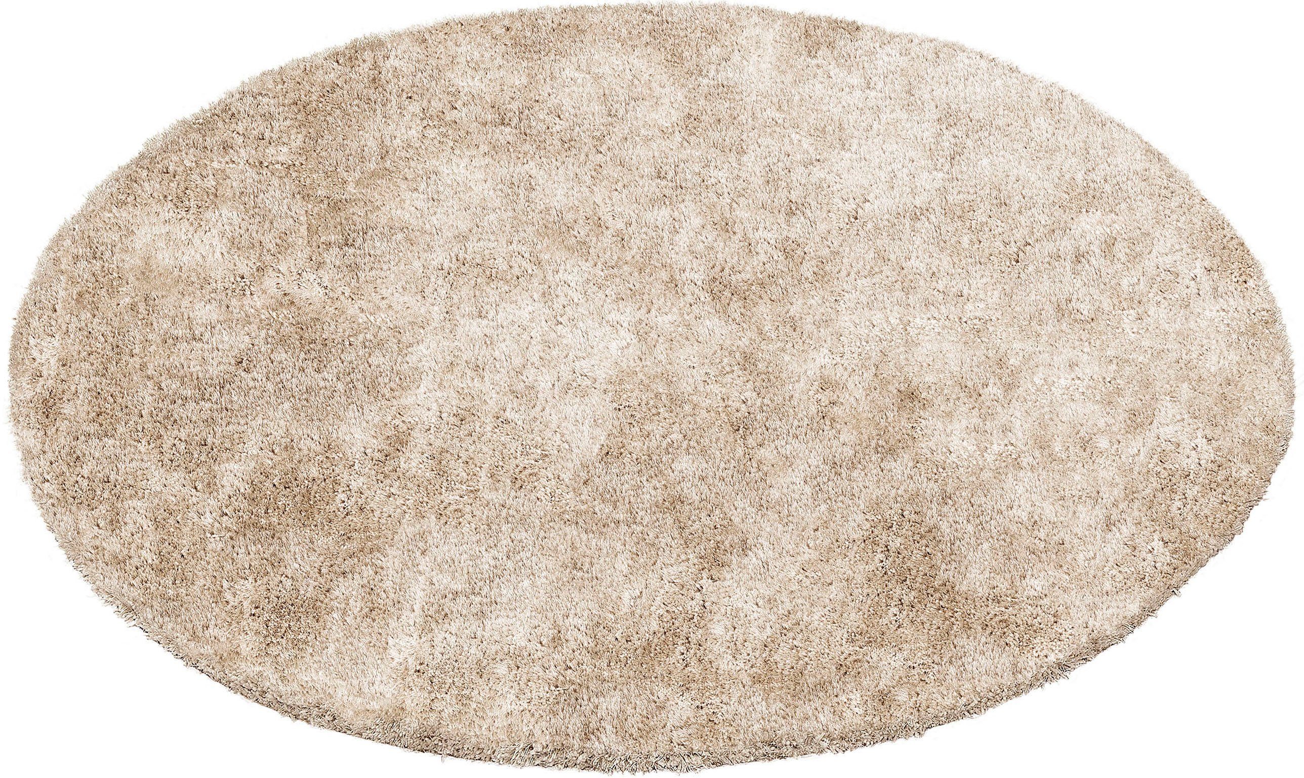 Bruno Banani Hochflor-Teppich Dana Teppich, Kundenliebling, rund, Höhe: 30 mm, unifarben, Mikrofaser Teppiche, Wohnzimmer, Schlafzimmer, Esszimmer