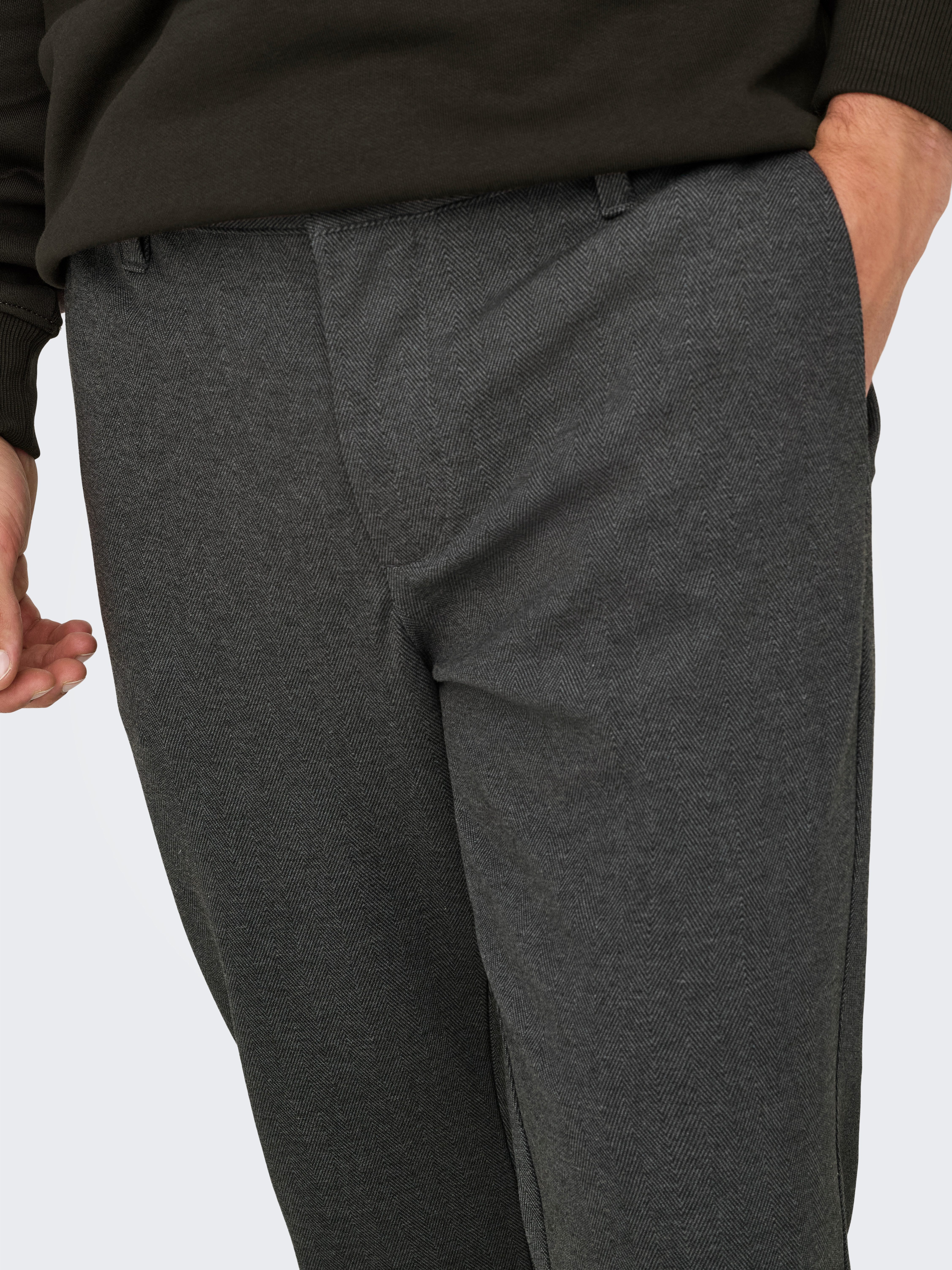 ONLY & SONS Chinohose ONSMARK SLIM HERRINGBONE 2911 PANT NOOS – Bild 5 von 5