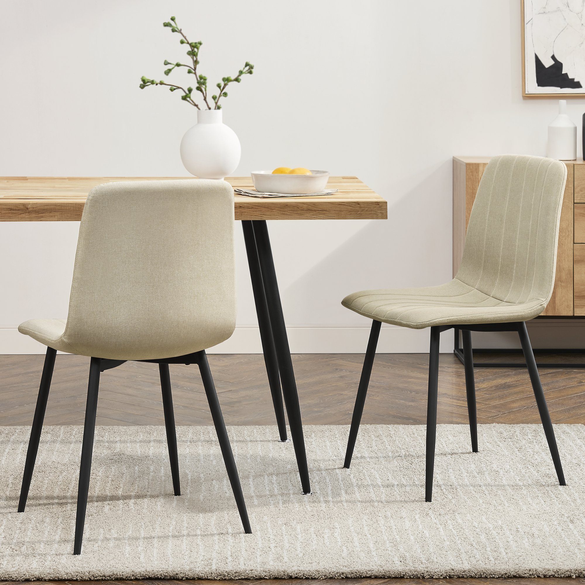 en.casa Esszimmerstuhl (Set), »Elsern« Polsterstuhl 2er günstig online kaufen