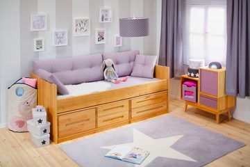 Bettlaken, BioKinder - Das gesunde Kinderzimmer, Bettlaken, Spannbettlaken aus Baumwolle Nachtblau
