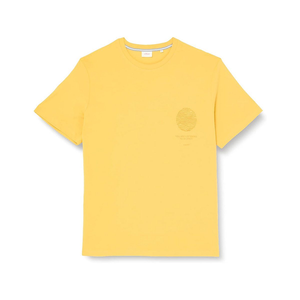 s.Oliver T-Shirt gelb passform textil (1-tlg)