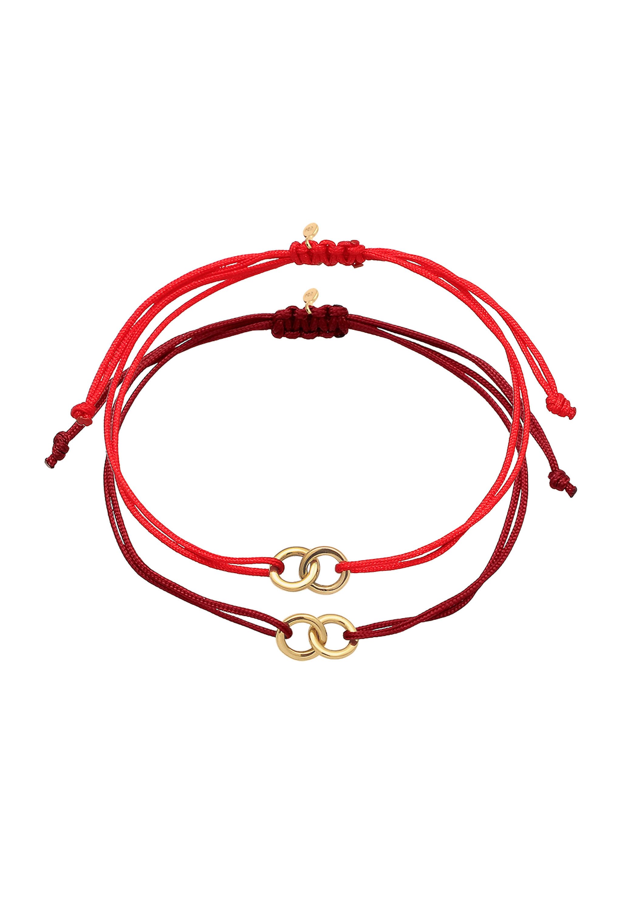 Elli Armband Set Kreis Infinity 925 Sterling Silber vergoldet, Infinity günstig online kaufen