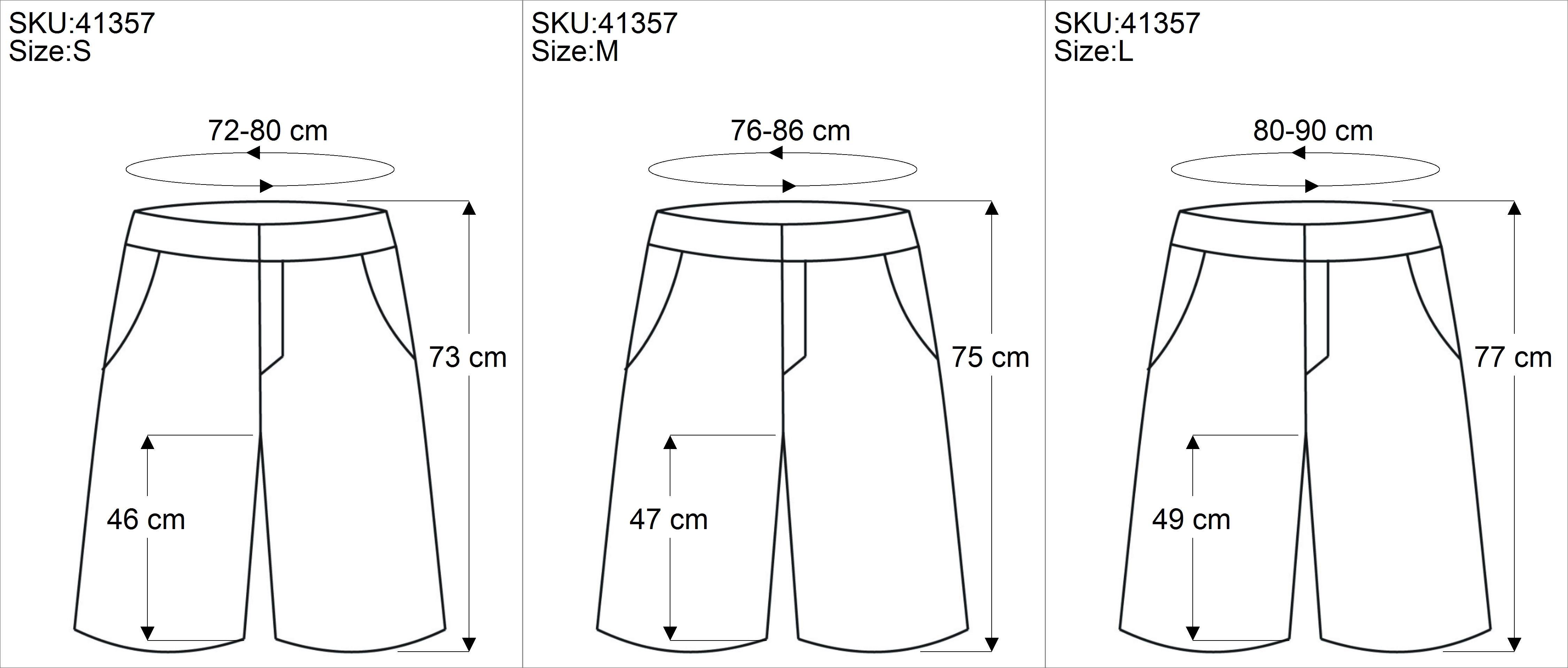 Baggy alternative Guru-Shop schwarz Bekleidung Style, Sarouel Relaxhose Shorts, Hose - Ethno