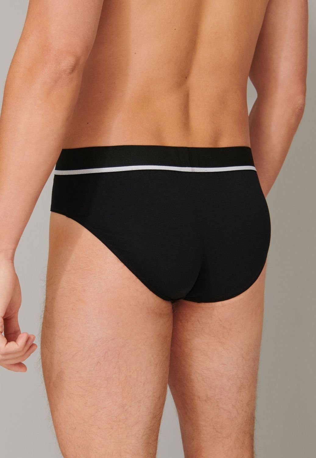 Schiesser Slip (3-St) ohne Eingriff, aufgedoppelter Frontbereich im 3er Packk