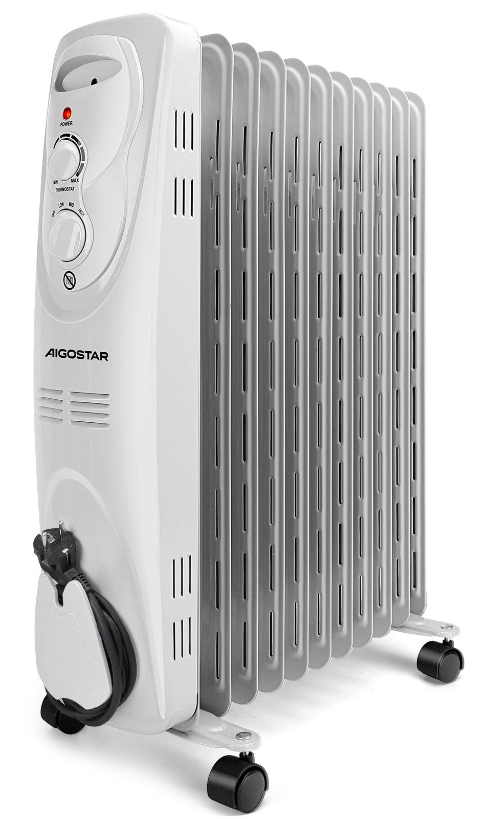Aigostar Ölradiator 2300W Ölradiator energiesparend Heizkörper mit 11 Rippe günstig online kaufen