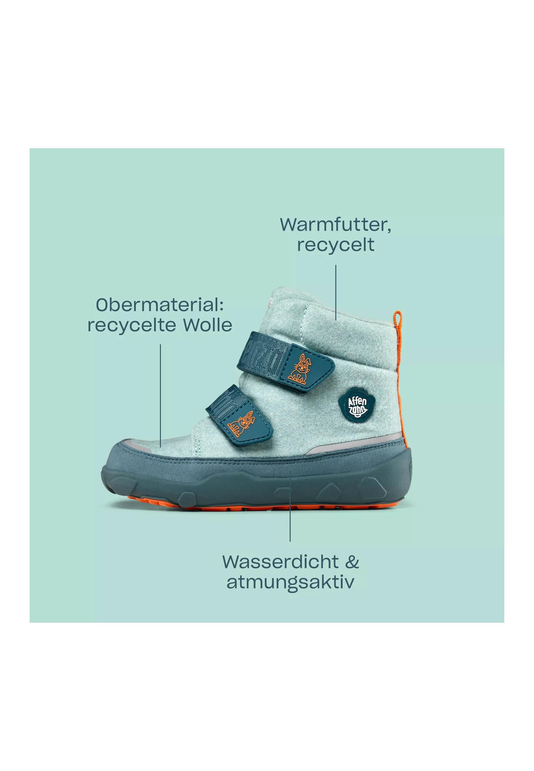 Affenzahn Wolle Comfy Winterstiefel wasserdicht und warm gefüttert