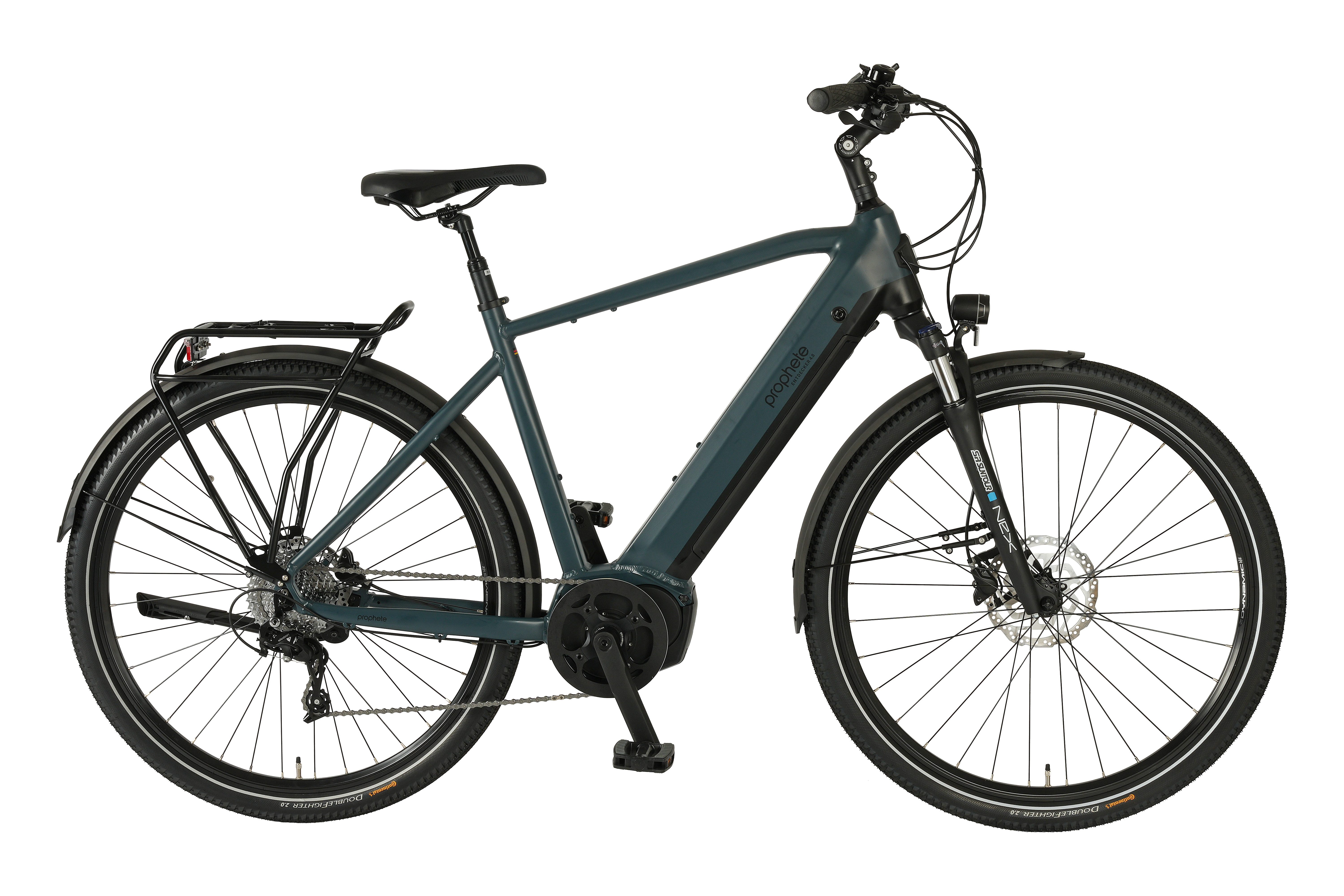 Prophete E-Bike Trekkingrad Entdecker 4.8, 10 Gang microSHIFT XLE Schaltwerk, Kettenschaltung, Mittelmotor, 540 Wh