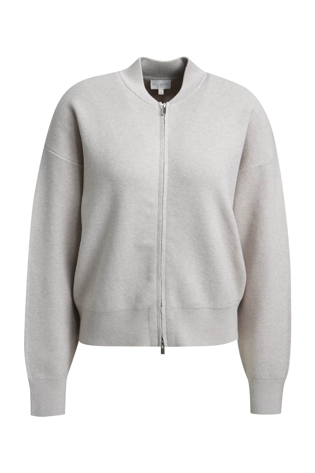 Milano Italy Strickjacke KNITTED BOMBER JACKE
