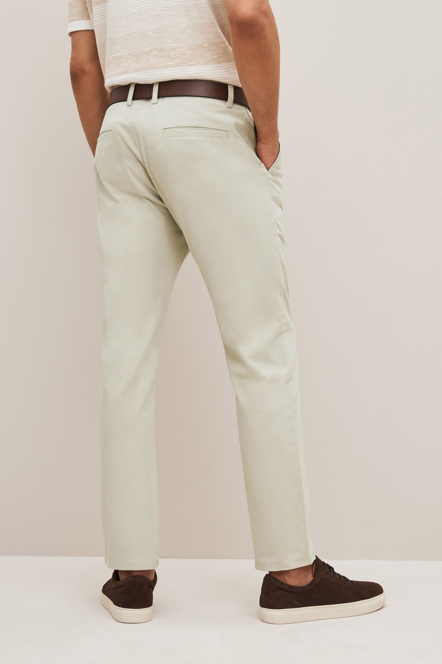Next Chinohose Weiche Slim Fit Chinohose günstig online kaufen