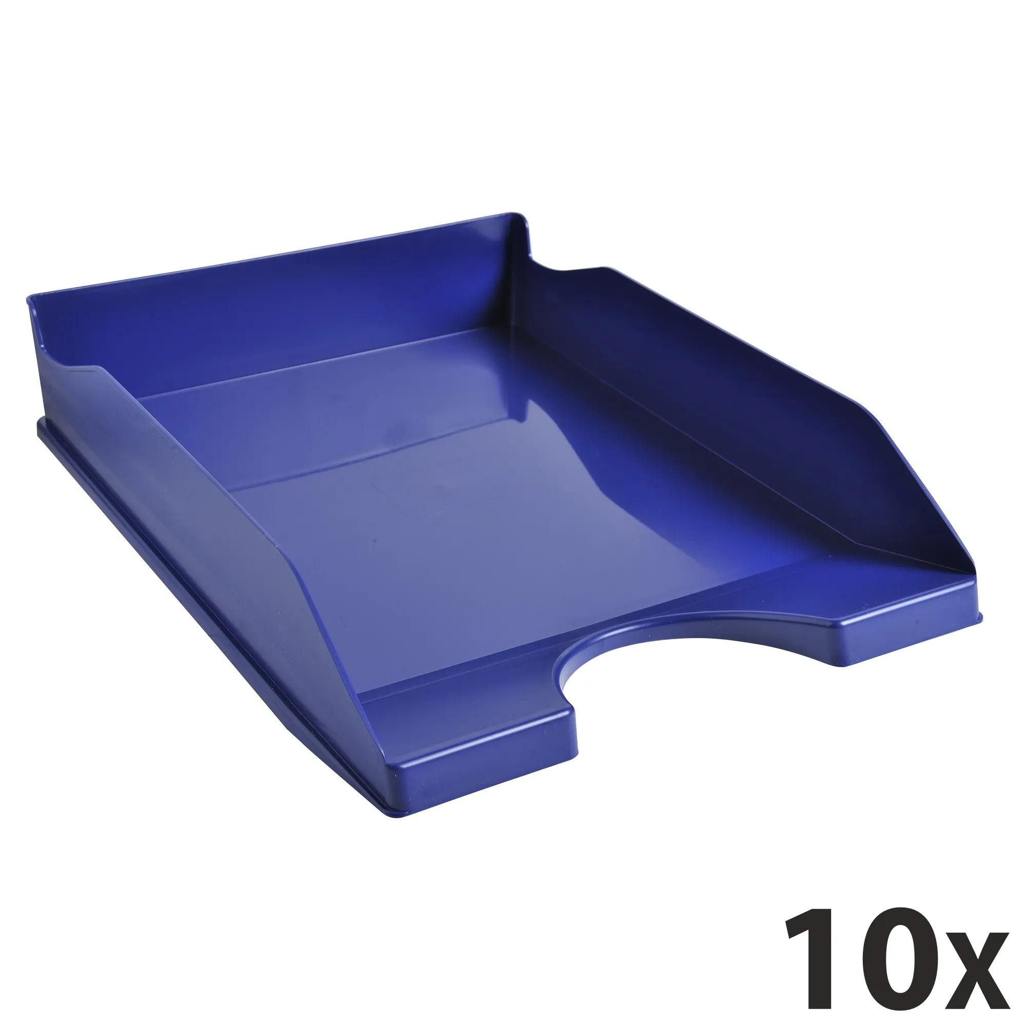 EXACOMPTA Briefablage 10x Briefablage Ecotray, Office - Nachtblau - 123104D, Briefkörbe