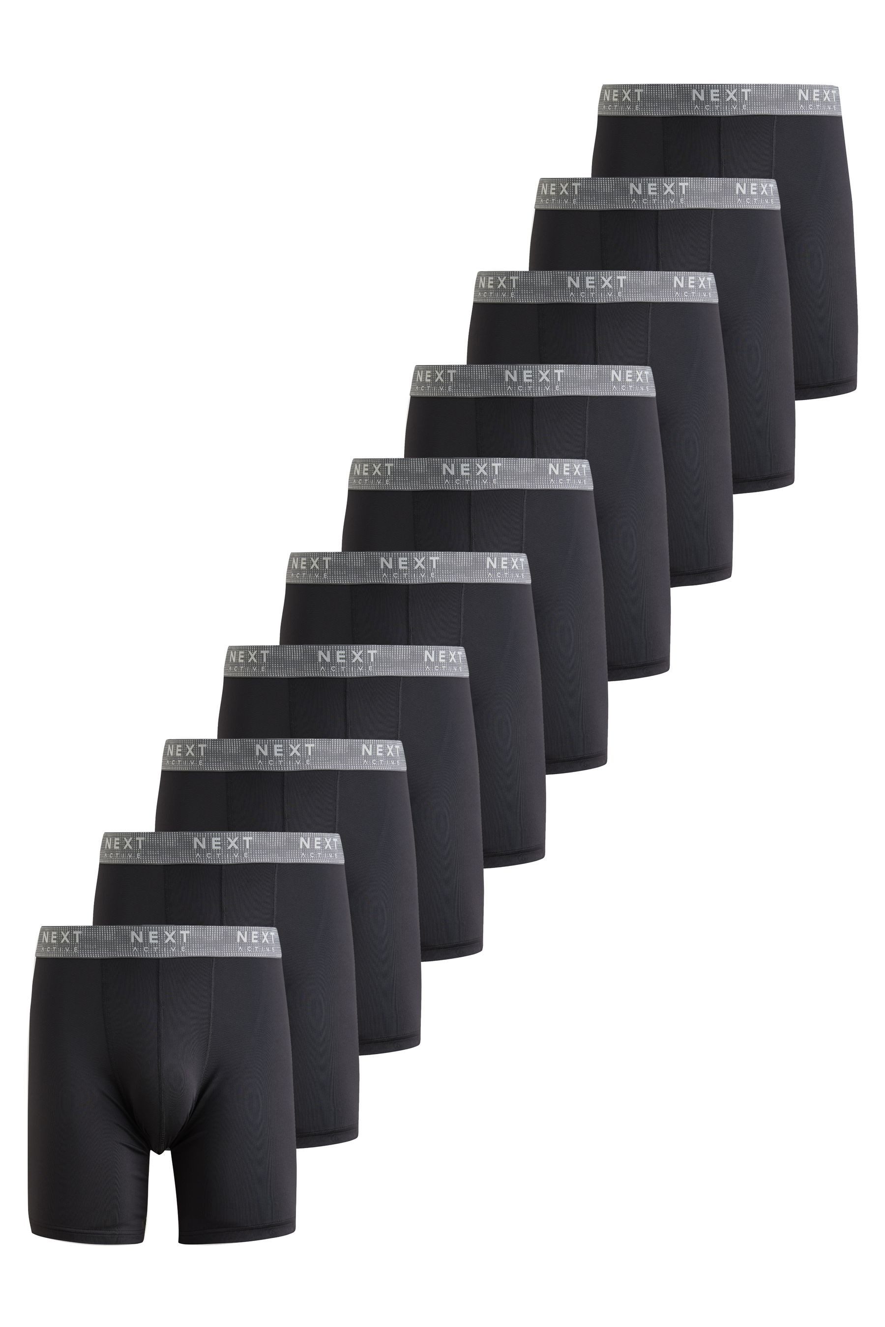 Next Boxershorts 10er-Pack Sport-Unterhosen in längerer Länge (10-St)