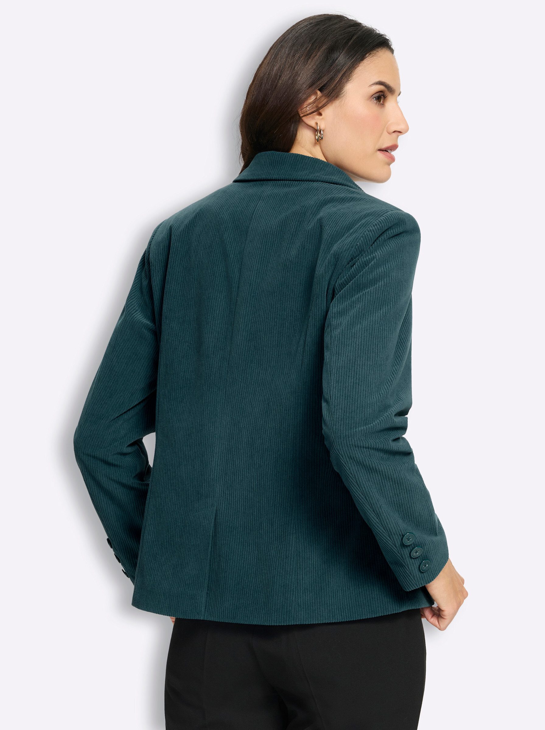 Witt Blusenblazer Cord-Blazer Langarm