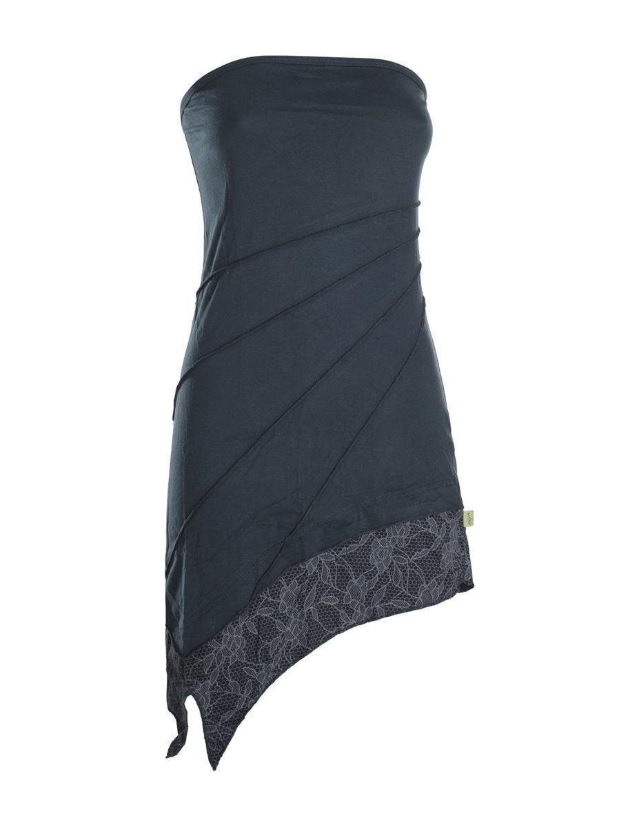 Vishes Sommerkleid Mini Bandeau Kleid Sommerkleid Patchworkkleid Tunika, Boho, Hippie Style – Bild 5 von 5