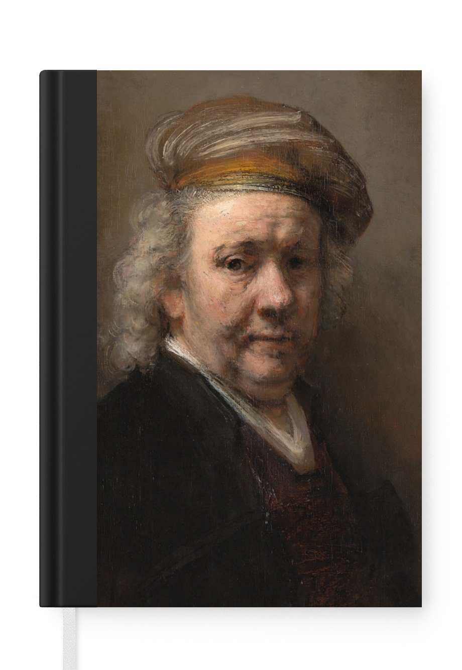 von Merkzettel, 98 Notizbuch Journal, Seiten, A5, Gemälde Haushaltsbuch Rijn, van Selbstbildnis Tagebuch, - Rembrandt MuchoWow Notizheft,