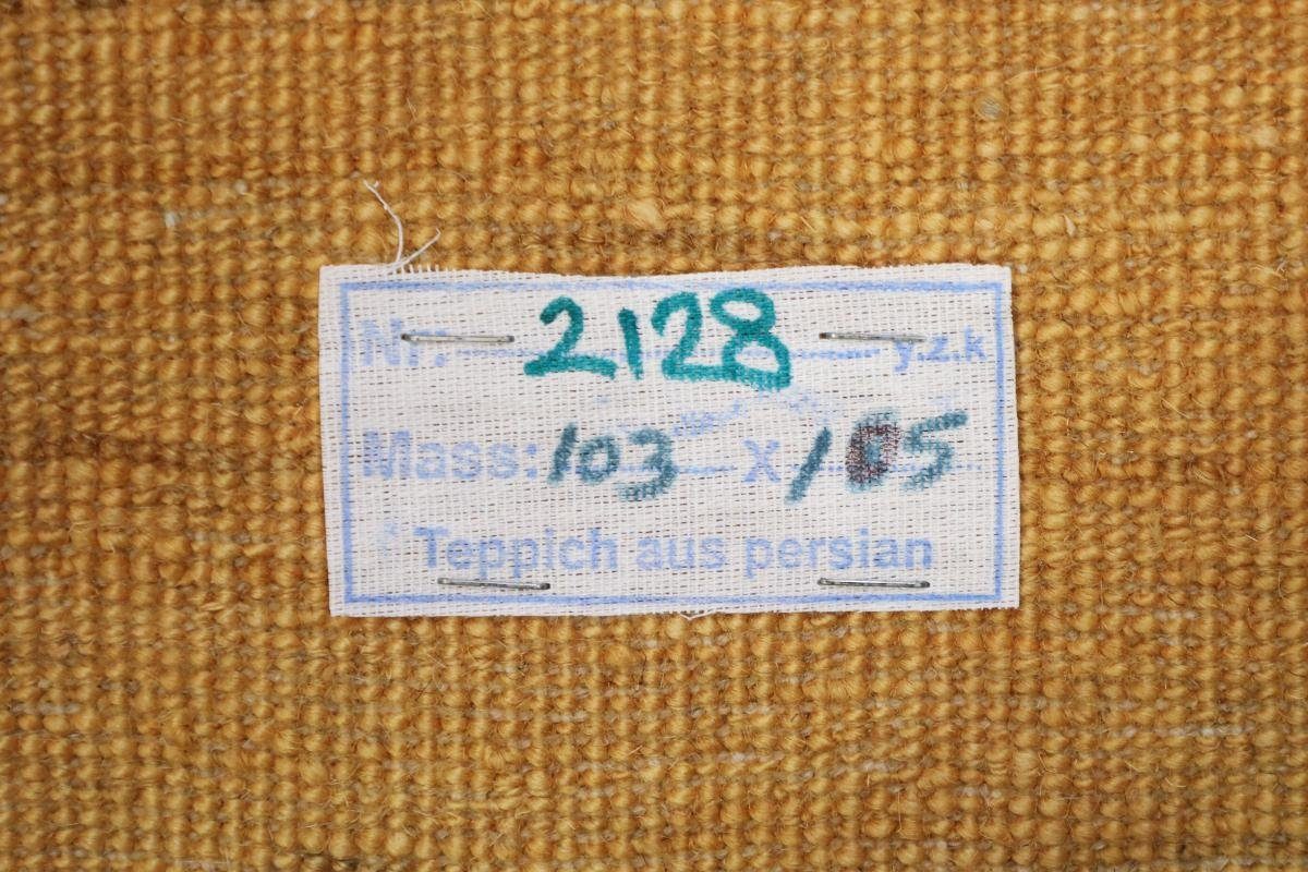 Perser Nain 12 Gabbeh mm Moderner Orientteppich, Orientteppich Handgeknüpfter rechteckig, Höhe: Trading, Loribaft 102x104