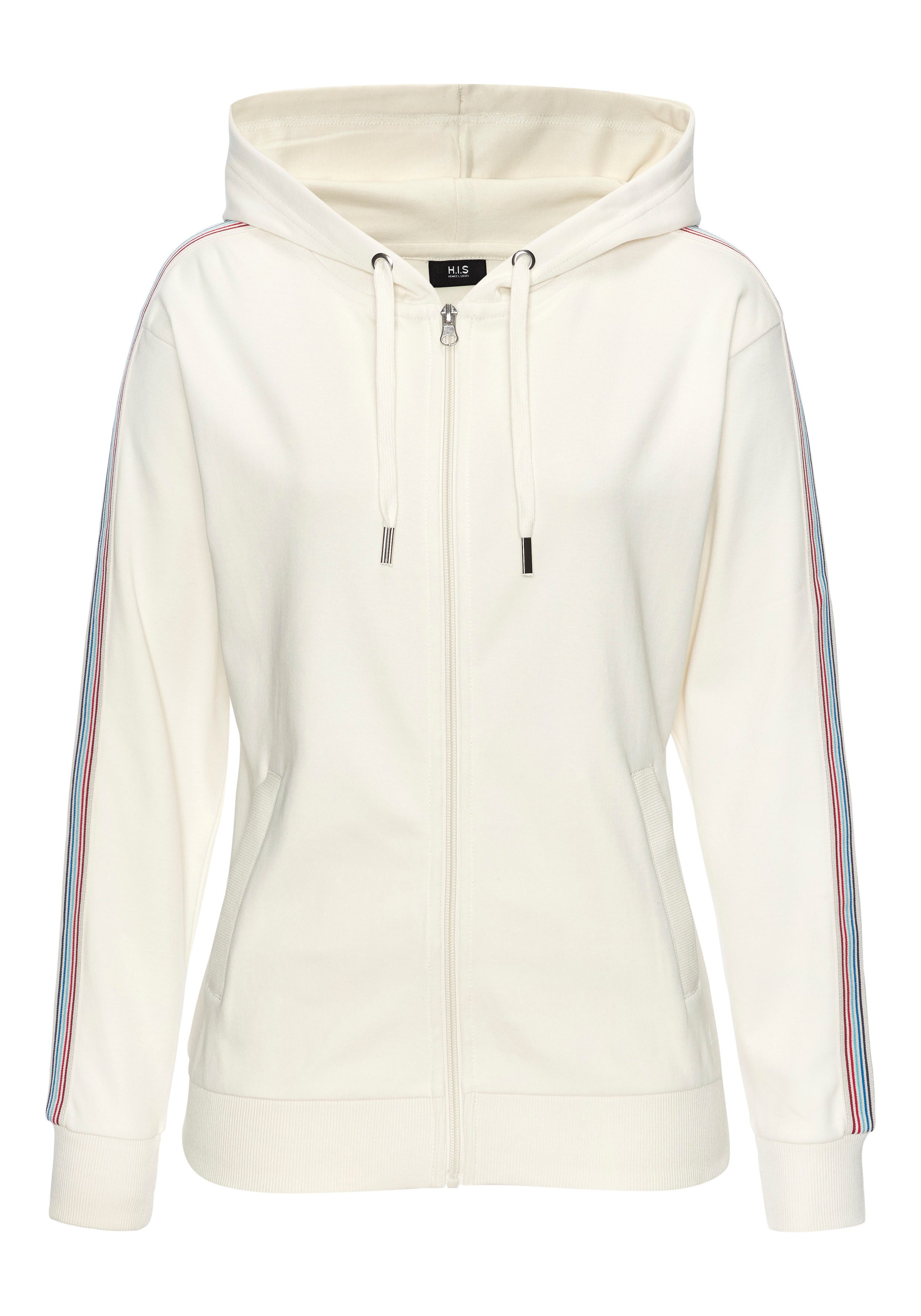 H.I.S Kapuzensweatjacke mit seitlichem Tapestreifen – Bild 2 von 5