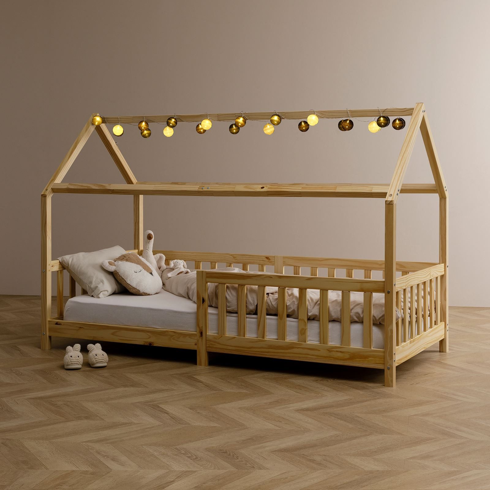 IDIMEX Lichterkette AMICI, Lichterkette mit 20 Kugeln LED Licht warmes weiß Lichtergirlande Indoo