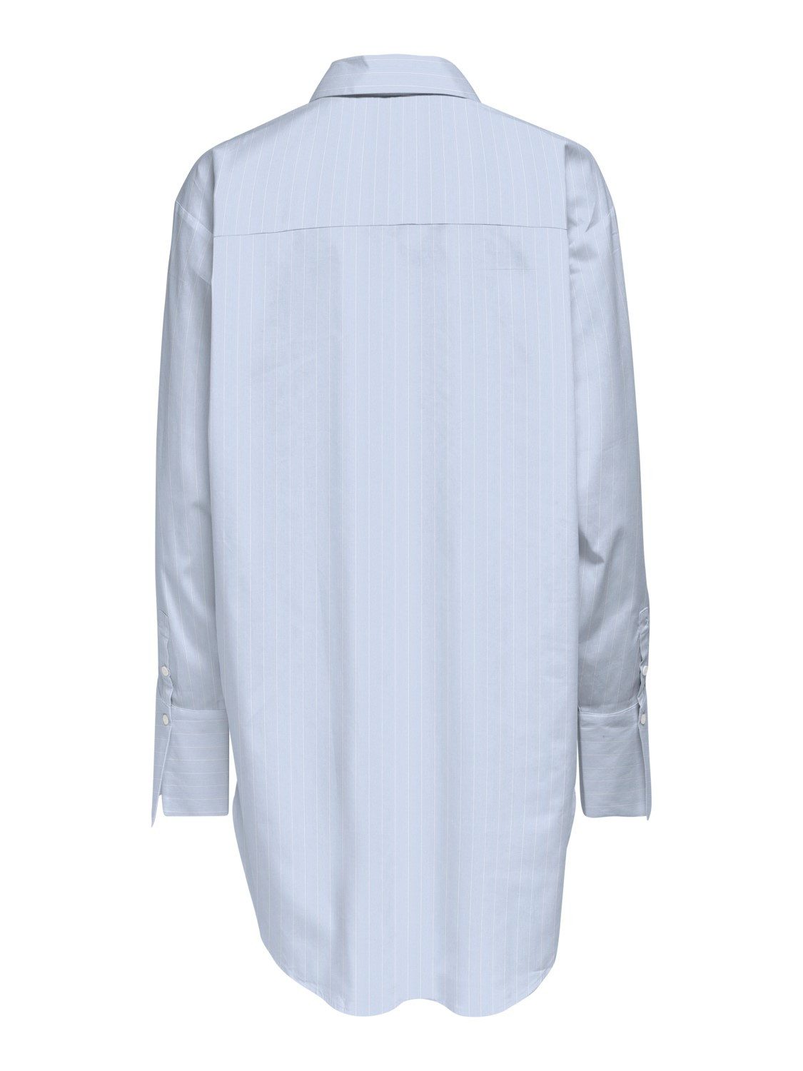 JACQUELINE de YONG Blusenshirt Design Freizeit für Damen (1-tlg) Baumwolle Normal Fit Langarm Einfarbig wärmend Knöpfe