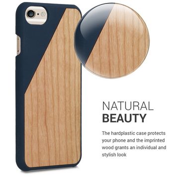 kwmobile Handyhülle Hülle für Apple iPhone 6 / 6S, Handy Schutzhülle aus Holz - Cover Case - Holz Zwei Farben Design