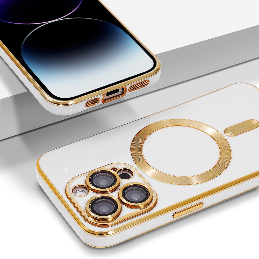 FITSU Handyhülle Case für iPhone 14 Pro Handyhülle MagSafe kompatibel mit Kameraschutz 6,12 Zoll, MagSafe kompatible Schutzhülle für iPhone 14 Pro Hülle Handyschale