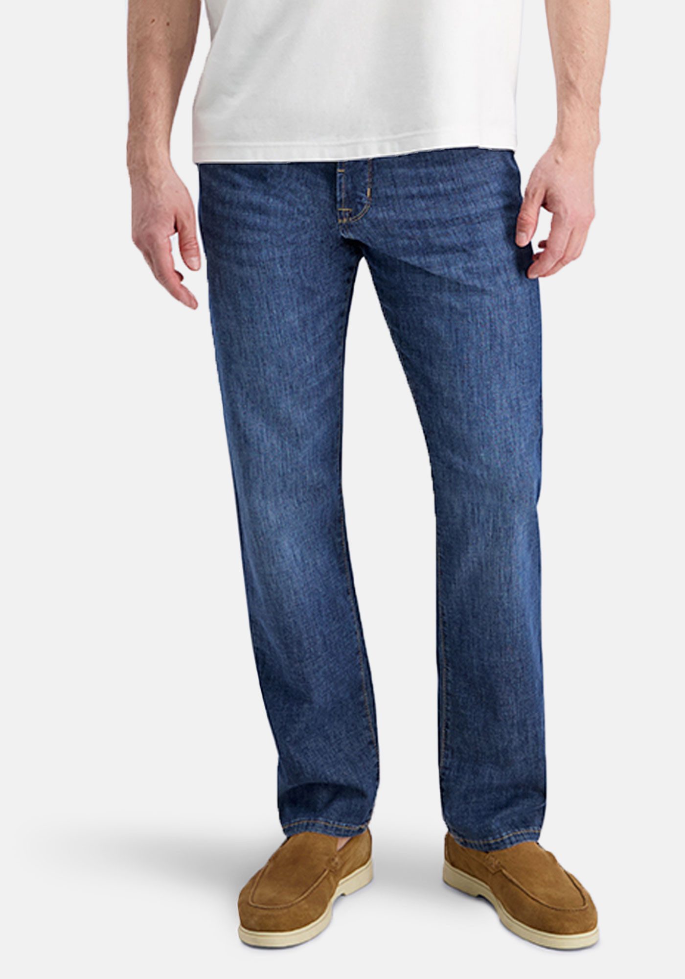 Pierre Cardin 5-Pocket-Jeans DIJON - bequeme Beinweite, leichte Sommerjeans