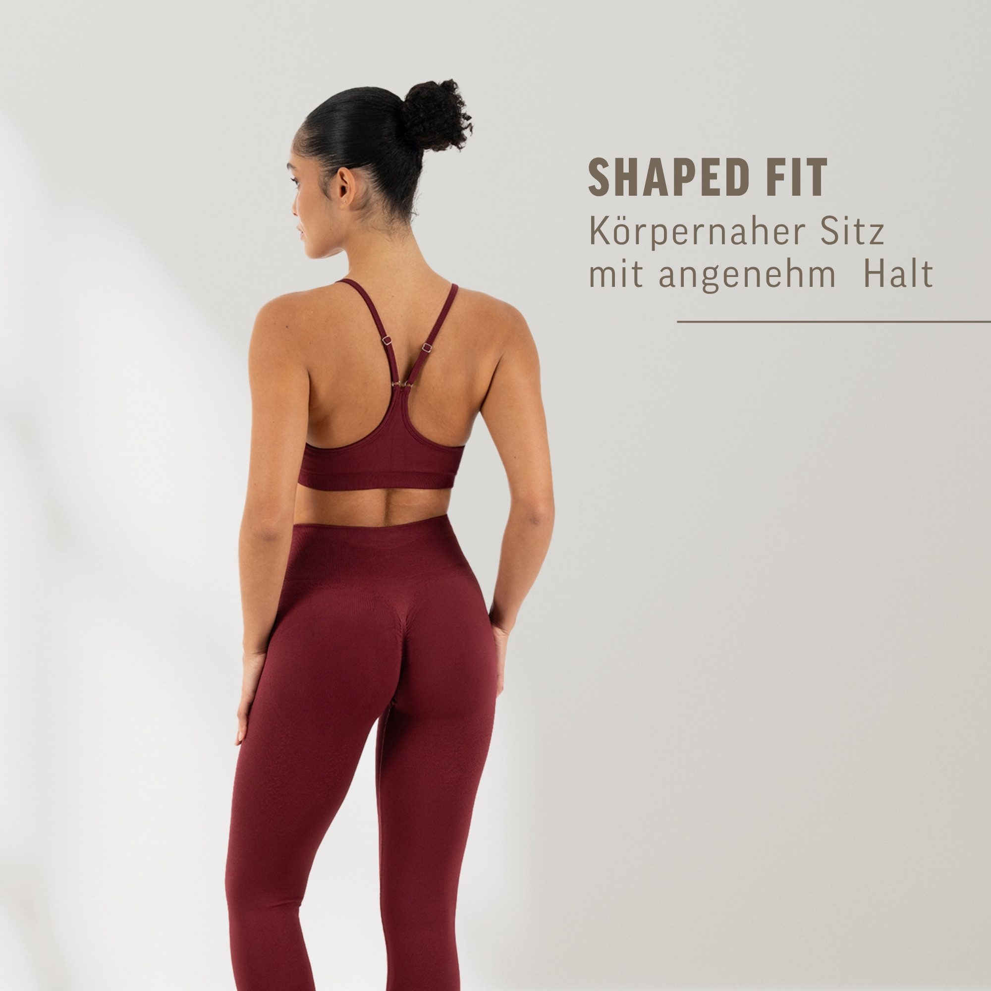 Smilodox Sport-BH Timea, Bustier Damen, Shaped Fit, Fitness Bra, Gym & Freizeit Racerback, Rippbund, elastisch, weiches Material, Stretch