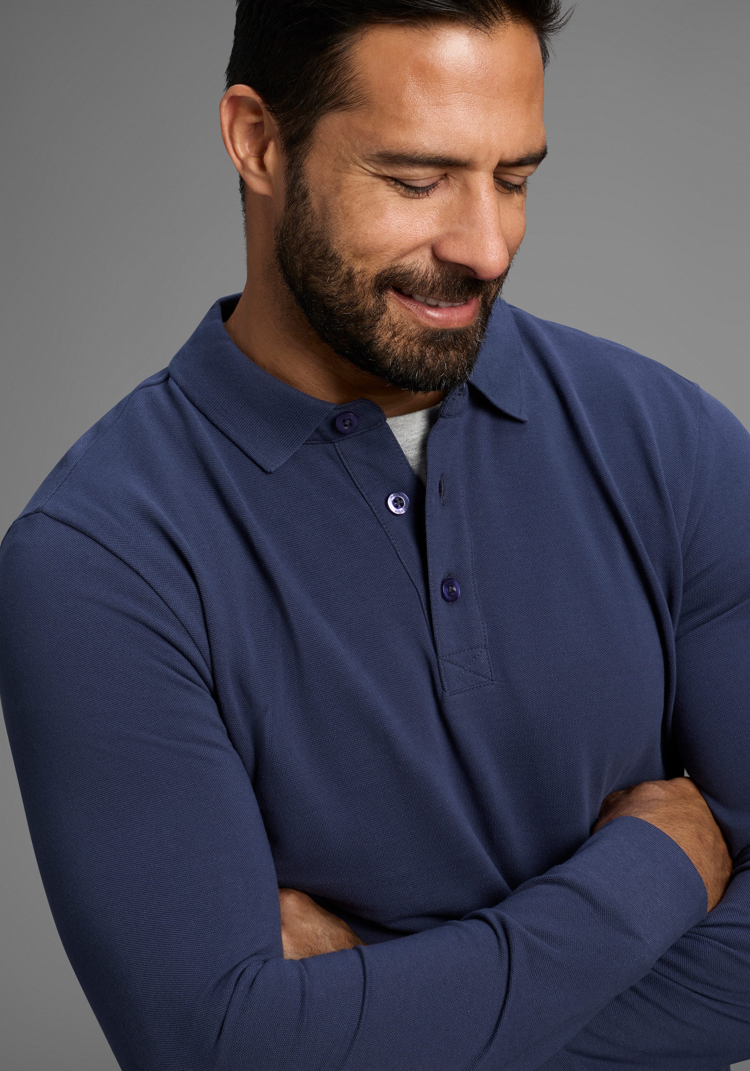 Man's World Poloshirt in Pique´ Qualität