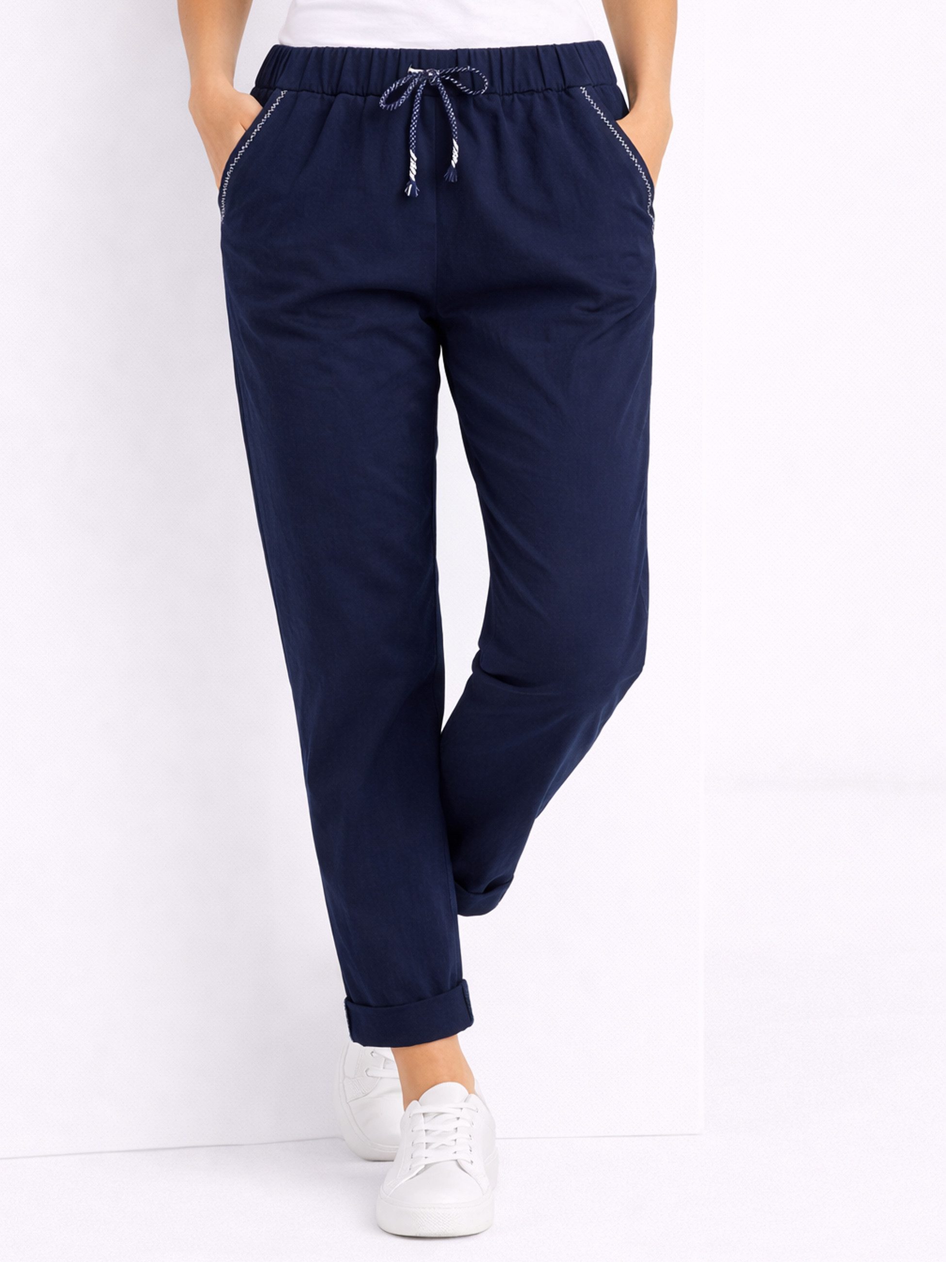 YC Fashion & Style Jogger Pants Schlupfhose One Size (34–42) im chic-lässigen Look Elastikbund mit Kordelzug